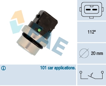 Temperature Switch, coolant warning lamp (35640)