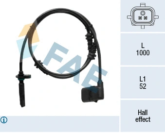 Sensor, wheel speed (78539)