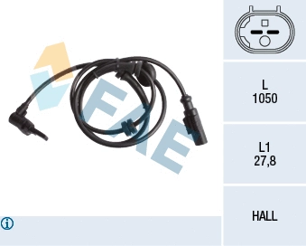 Sensor, wheel speed (78250)