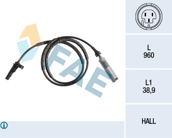 Sensor, wheel speed (78182)
