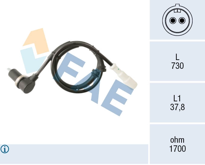 Sensor, wheel speed (78587)