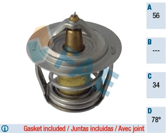 Thermostat, coolant (5302878)