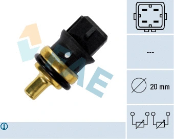 Sensor, coolant temperature (33785)