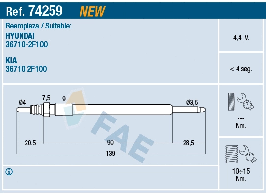 Glow Plug (74259)