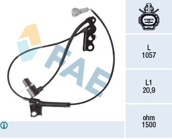 Sensor, wheel speed (78419)