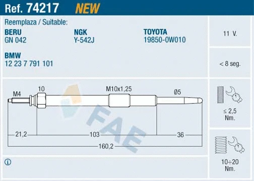 Glow Plug (74217)