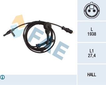 Sensor, wheel speed (78147)