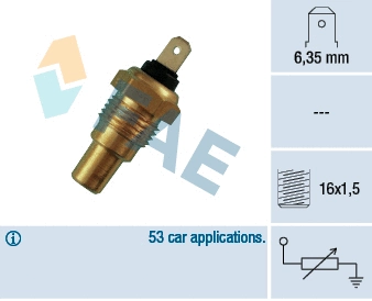 Sensor, coolant temperature (31310)