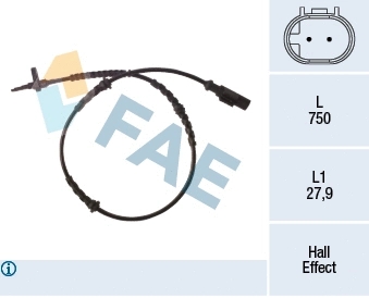 Sensor, wheel speed (78265)