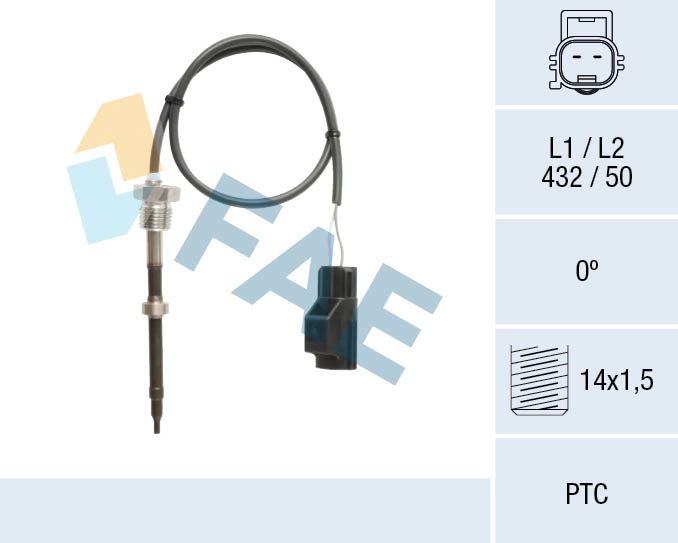 Sensor, exhaust gas temperature (68135)