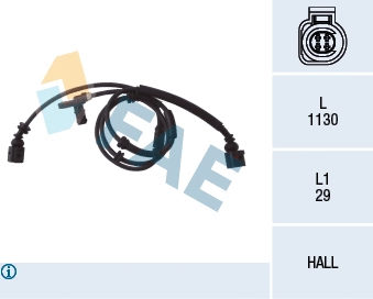 Sensor, wheel speed (78029)