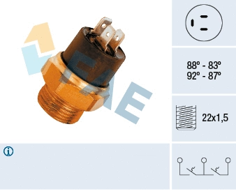 Temperature Switch, radiator fan (37800)