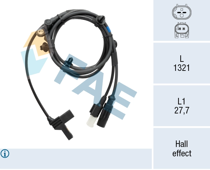 Sensor, wheel speed (78604)