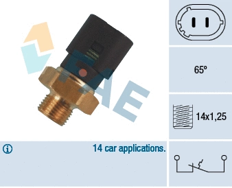 Temperature Switch, coolant warning lamp (35700)