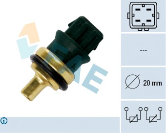 Sensor, coolant temperature (33782)