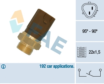 Temperature Switch, radiator fan (36720)