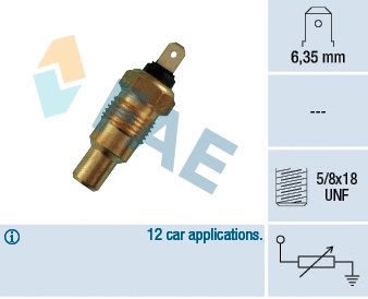 Sensor, coolant temperature (31110)