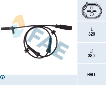 Sensor, wheel speed (78049)