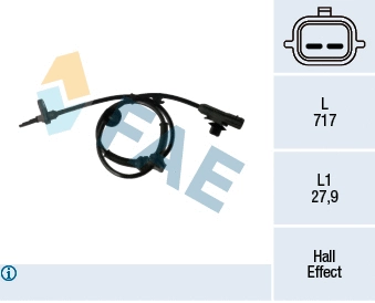 Sensor, wheel speed (78268)