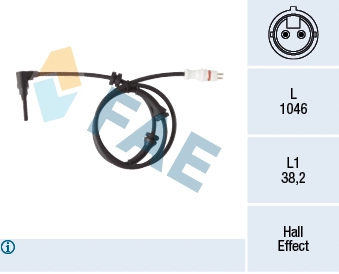 Sensor, wheel speed (78264)