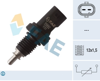 Sensor, coolant temperature (33892)