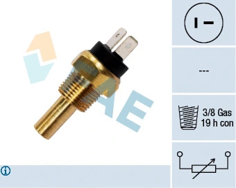 Sensor, coolant temperature (33800)
