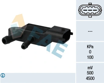 Sensor, exhaust pressure (16105)