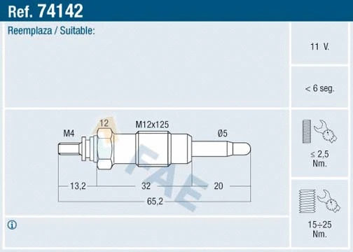 Glow Plug (74142)
