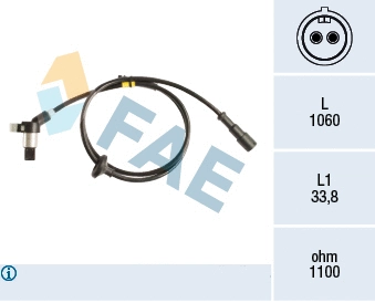 Sensor, wheel speed (78257)