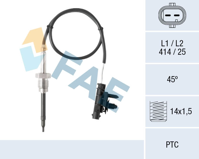 Sensor, exhaust gas temperature (68087)