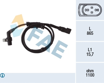 Sensor, wheel speed (78040)