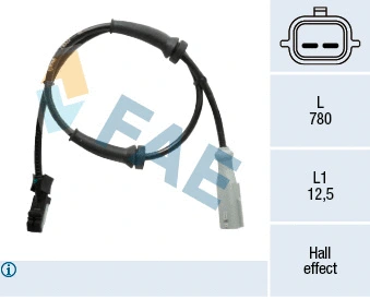 Sensor, wheel speed (78537)