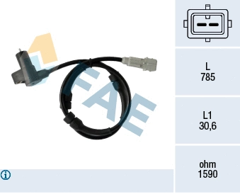 Sensor, wheel speed (78377)
