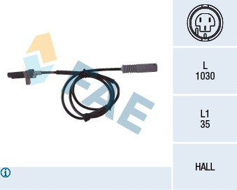 Sensor, wheel speed (78043)