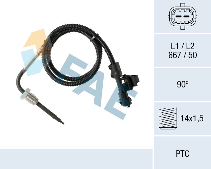 Sensor, exhaust gas temperature (68006)