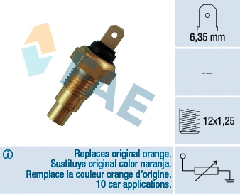 Sensor, coolant temperature (31520)