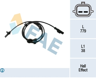 Sensor, wheel speed (78437)