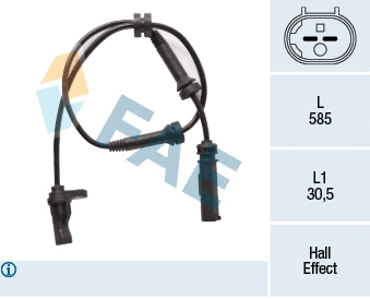 Sensor, wheel speed (78324)