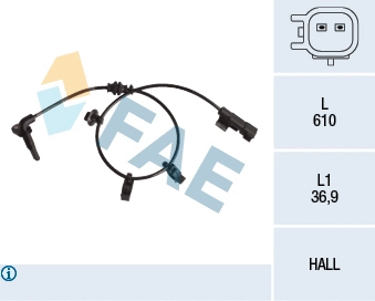 Sensor, wheel speed (78237)