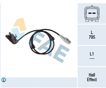 Sensor, wheel speed (78405)