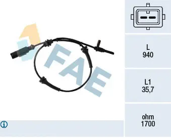 Sensor, wheel speed (78307)