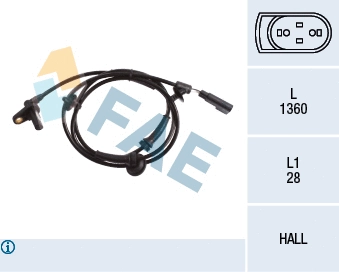 Sensor, wheel speed (78216)