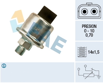 Sensor, oil pressure (14050)