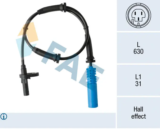 Sensor, wheel speed (78455)