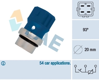 Sensor, coolant temperature (34330)