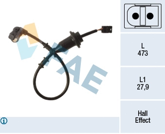 Sensor, wheel speed (78490)