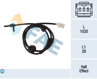 Sensor, wheel speed (78393)