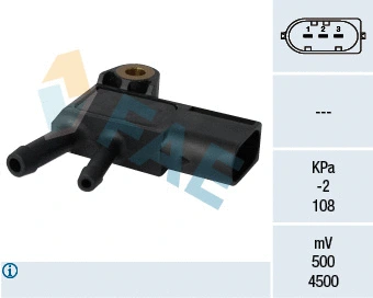 Sensor, exhaust pressure (16100)