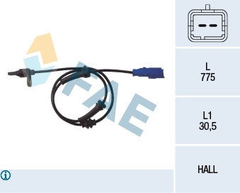 Sensor, wheel speed (78013)