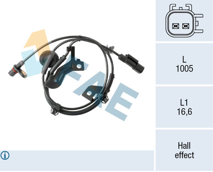 Sensor, wheel speed (78593)